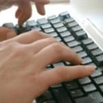 004_17 Keyboard auf dem getippt wird